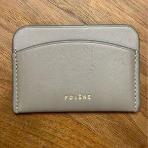 Polene - Slim card holder - light gray